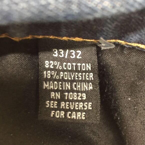 BUCKLE BLACK Jeans Men's 33 x 32 Low-Rise Slim Straight Rip Repair Denim Blue - Picture 13 of 16